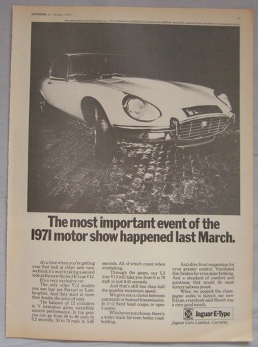 1971 jaguar type v12 series - 1971,