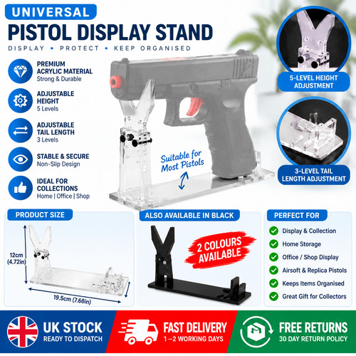 Acrylic gun display stand - acrylic,