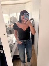 Miss Selfridge Black Puff