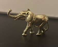Elegant Brass Elephant Statue