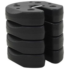 4x Gazebo Weight Plates Black