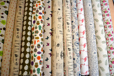 Vintage  Linen Look Fabric