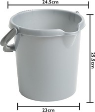5L Storage Bucket Plastic with