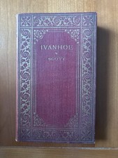 IVANHOE - Undated Sir Walter Scott Readers Library Edition Antique Book - RARE!