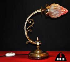 Antique Victorian Art Nouveau Bronze Desk Lamp – W.A.S. Benson Style (c1830)