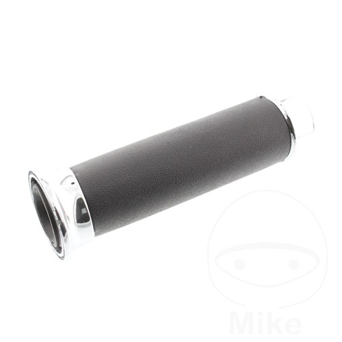 Grips black chrome 24x130mm - grips, black/chrome