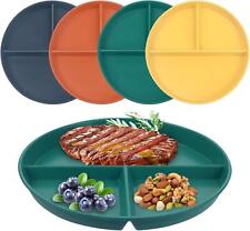 4PCS Portion Control Plates