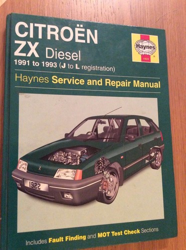 Citroen diesel workshop - zx,