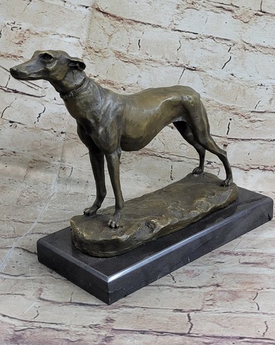 Hunting dog greyhound bronze - hunting,