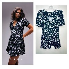 Topshop Bella V-Neck Mini Tea