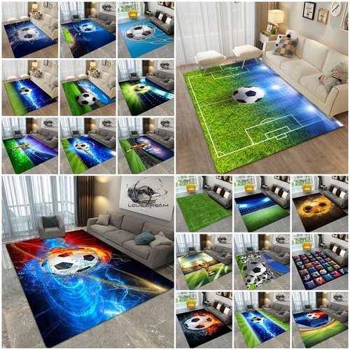 Football floor rug bedroom - floor,