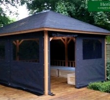 180cm outdoor canvas gazebo - canvas,