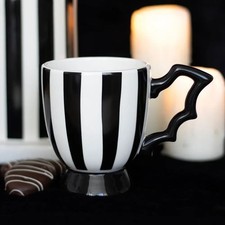 Black White Stripe Gothic Mug