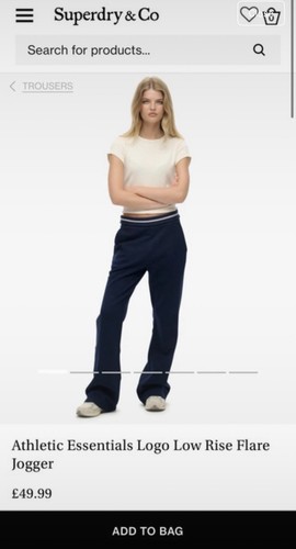 Superdry low waisted flared - superdry,