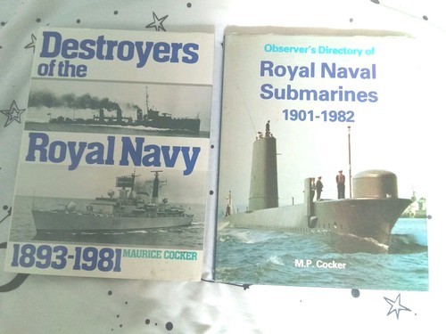 Lot two royal navy - books,