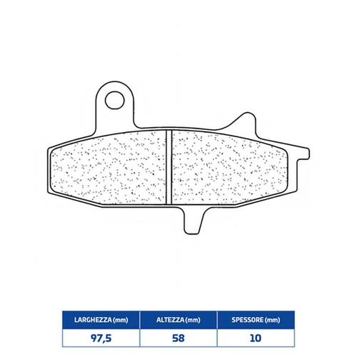 Front sintered brake pads - sintered,