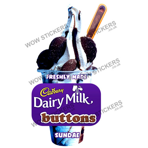 Buttons ice cream sundae - buttons,