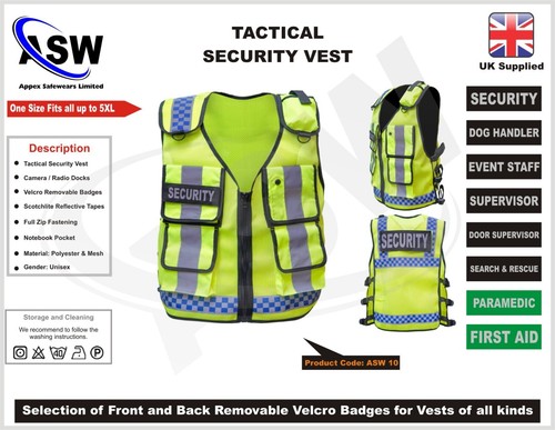 Vis security vest with - security,