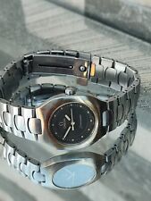 Ladies Omega Seamaster Polaris Quartz Watch Bi Colour Steel & 18ct Gold Bezel
