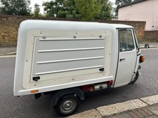 piaggio ape converted in a coffee van with coffee machine