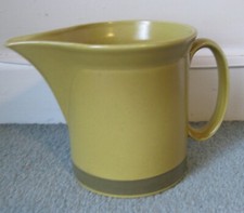 Burleigh  milk Jug Ironstone Staffordshire mustard brown