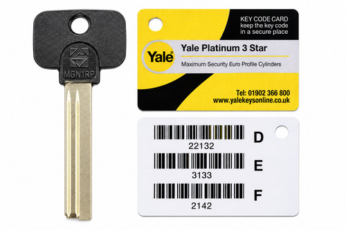 Yale platinum star keys - 3,