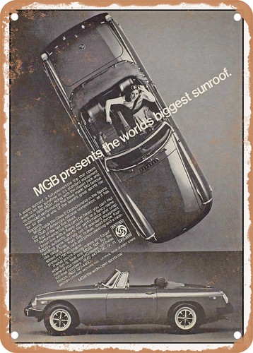 Metal sign 1976 mg mgb - sign,