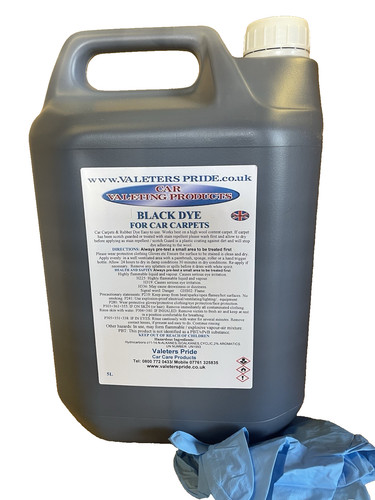 Black dye gloves for car - 5l, &