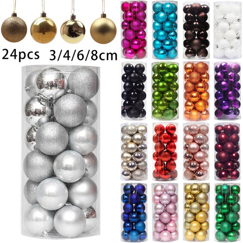 24pcs small large baubles - 24pcs,