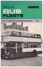 Ian Allan British Bus Fleets - No.6- lancashire Municipal Operators - 1965