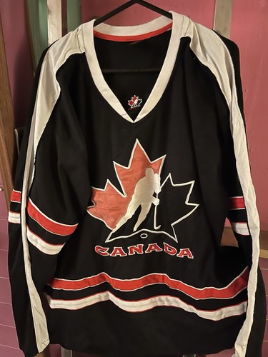 Team canada black ice hockey - black,