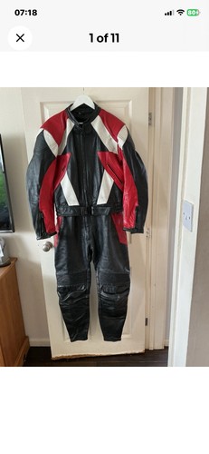 Jts two piece leather suit - piece,