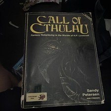 Call Of Cthulhu. H P Lovecraft Horror. Roleplaying P/B Book Chaosium 1995 5th Ed