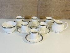 Royal Doulton Sarabande Coffee Set, Sugar and Creamer Set