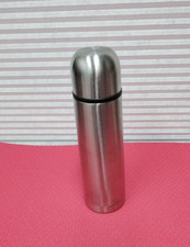 TESCO STAINLESS STEEL VACUUM FLASK THERMOS BOTTLE 0.5L CUP LID - TRAVELLING WORK