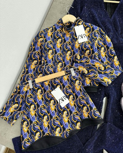 Nwt zara piece printed top - nwt, 2-piece