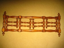 ANTIQUE WOODEN WIG/HAT/ SCARF/ NECKLACE WALL HANGER