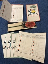 Vintage Whist Progressive Score Cards The Dainty Series No. 1010