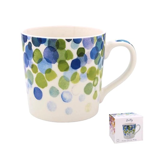 Coffee mug blue - mug, fine