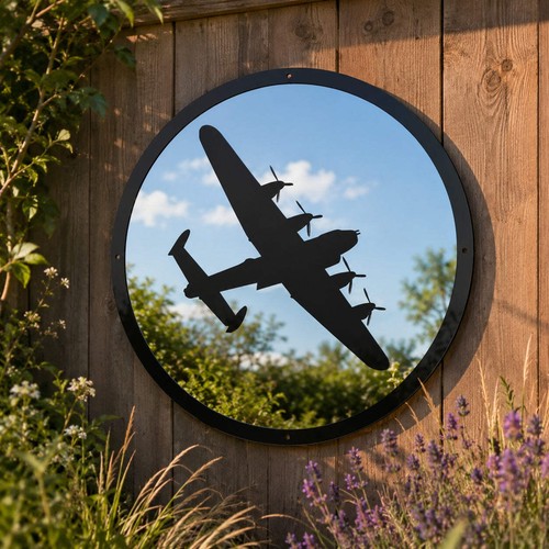 Lancaster bomber garden - bomber, mirror