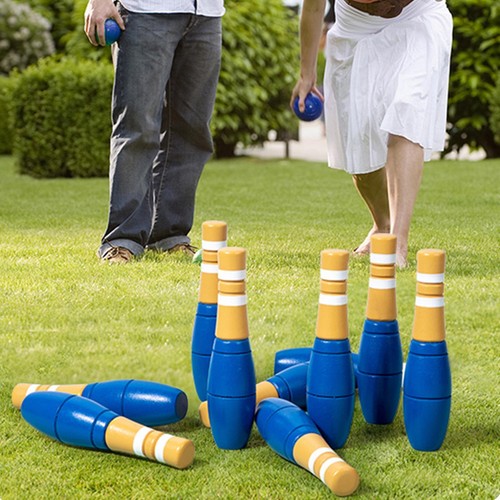 Educational wooden bowling - educational,