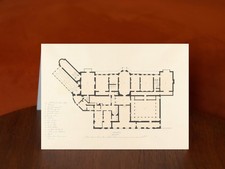 Deepdene, Ground Floor by Unidentified Artist - A5 Art Print Card