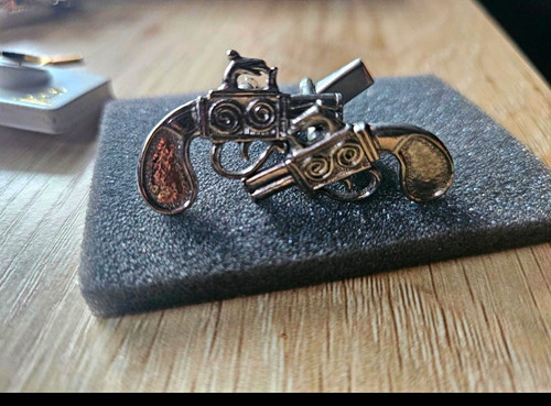 Vintage silver tone - vintage, pistol