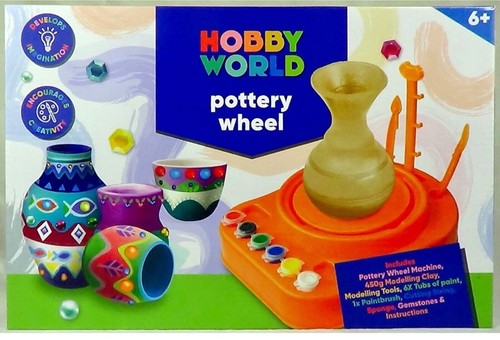Pottery wheel with 450g clay - with,