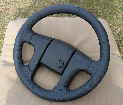 New leather steering wheel - steering, vw