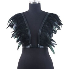 Medieval Gothic Feather Shrug