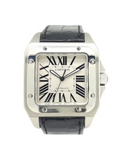Cartier Santos 100 W20073X8 Mens 38mm x41mm Automatic Watch Box Papers Guarantee