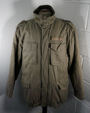 Mens Schott NYC M65/02 Grey Military Style Jacket - Size Medium