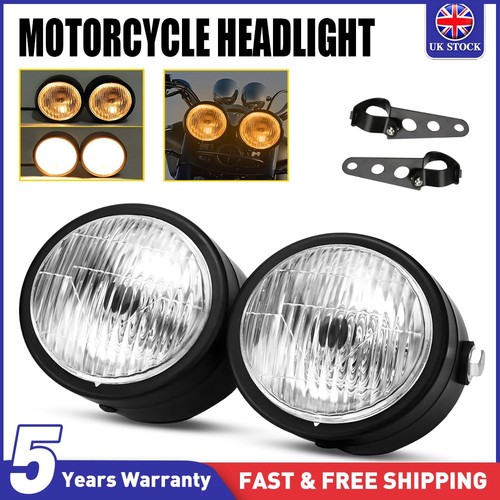 Pair motorcycle headlight lamp - pair,