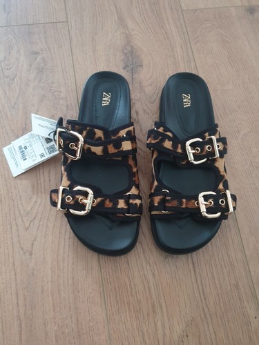 Zara leopard print buckle - leopard,